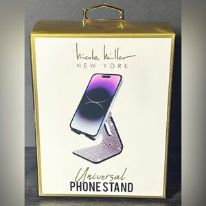 Nicole Miller Silver Bling Universal Phone Stand